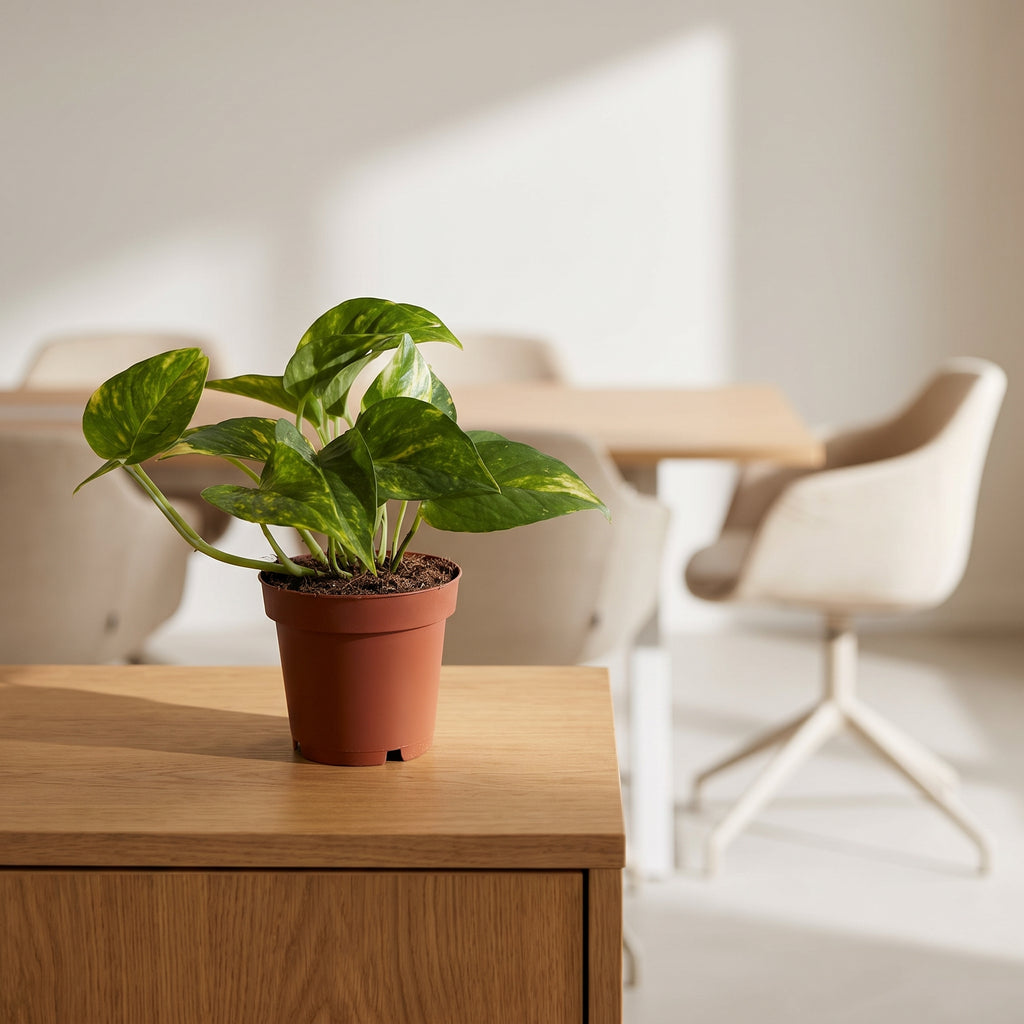 Efeutute (Epipremnum aureum) – Ø 12 cm, ca. 25 cm hoch – pflegeleichte Büropflanze